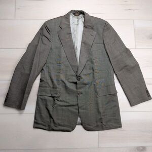 Vintage Paul Stuart Blazer Sport Coat Mens 42L Wool Brown Jacket Made in Canada